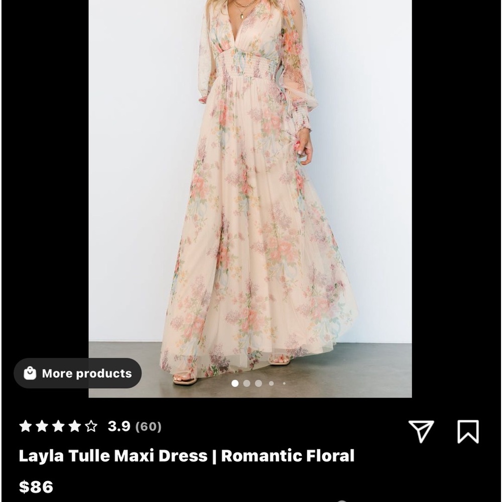 Large Baltic Born Tulle Maxi Dress